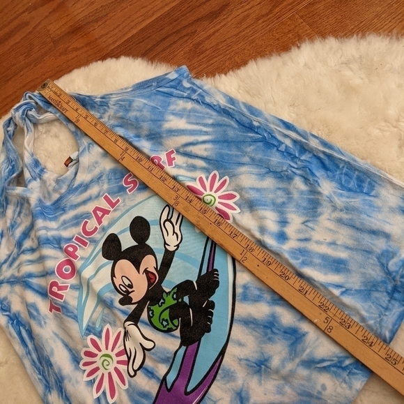 VINTAGE Disney Mickey mouse tie dye tank top 90s - Picture 8 of 9